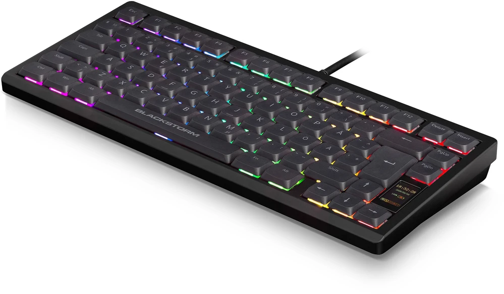 Klaviatūra Blackstorm Assassin RGB pelinäppäimistö alumiinirungolla