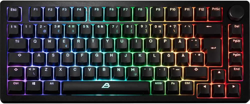 Klaviatūra Blackstorm Phantom RGB pelinäppäimistö, hot swap Outemu Raudona kytkimet