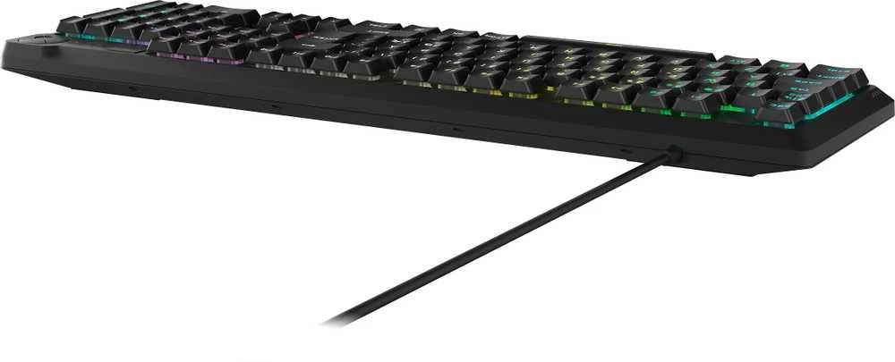 Corsair Klaviatūra | K55 CORE RGB | Klaviatūra žaidimams | su laidu | Nordic | Juodas | USB Type-A | Rubber Dome