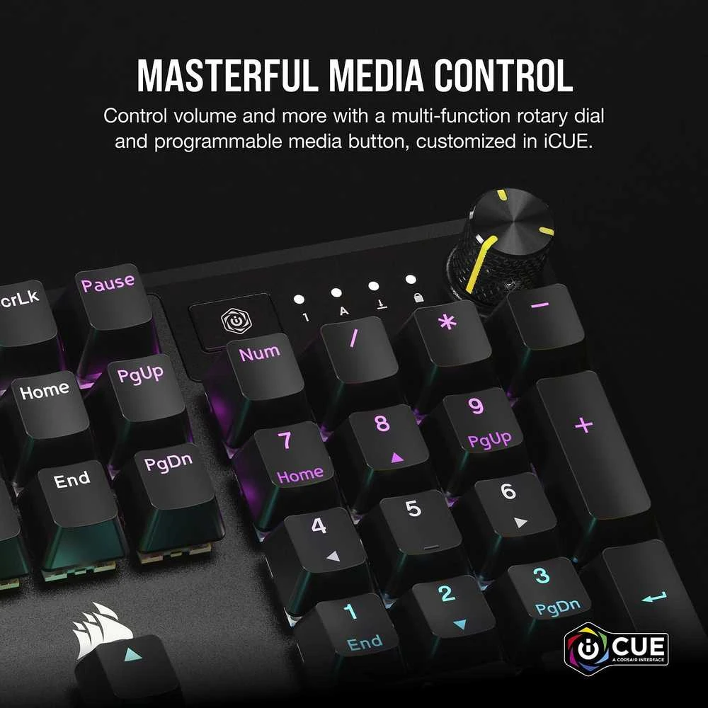 Corsair Microsystems Corsair K70 CORE RGB Mechaninė klaviatūra žaidimams + su riešo atrama