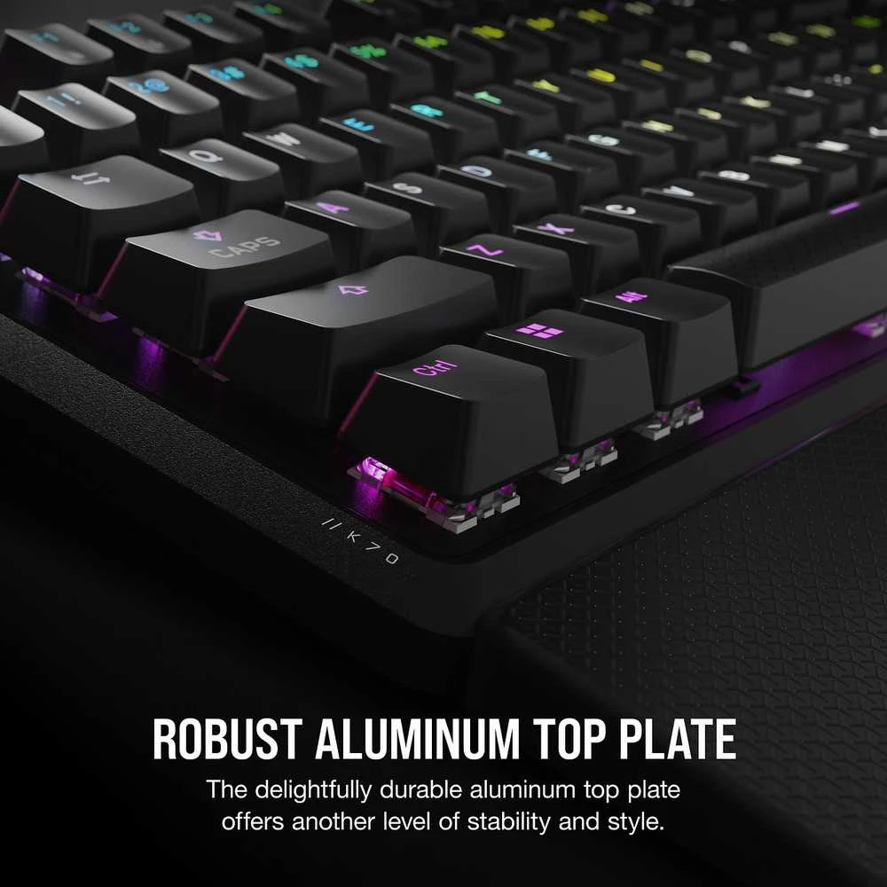 Corsair Microsystems Corsair K70 CORE RGB Mechaninė klaviatūra žaidimams + su riešo atrama