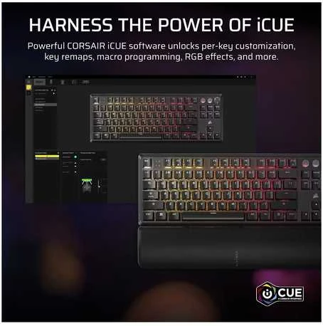 Klaviatūra Corsair Microsystems Corsair K70 PRO TKL, Tenkeyless (80 - 87%), su laidu, USB, Magnetic-mechaninė key switch, RGB LED, Juodas
