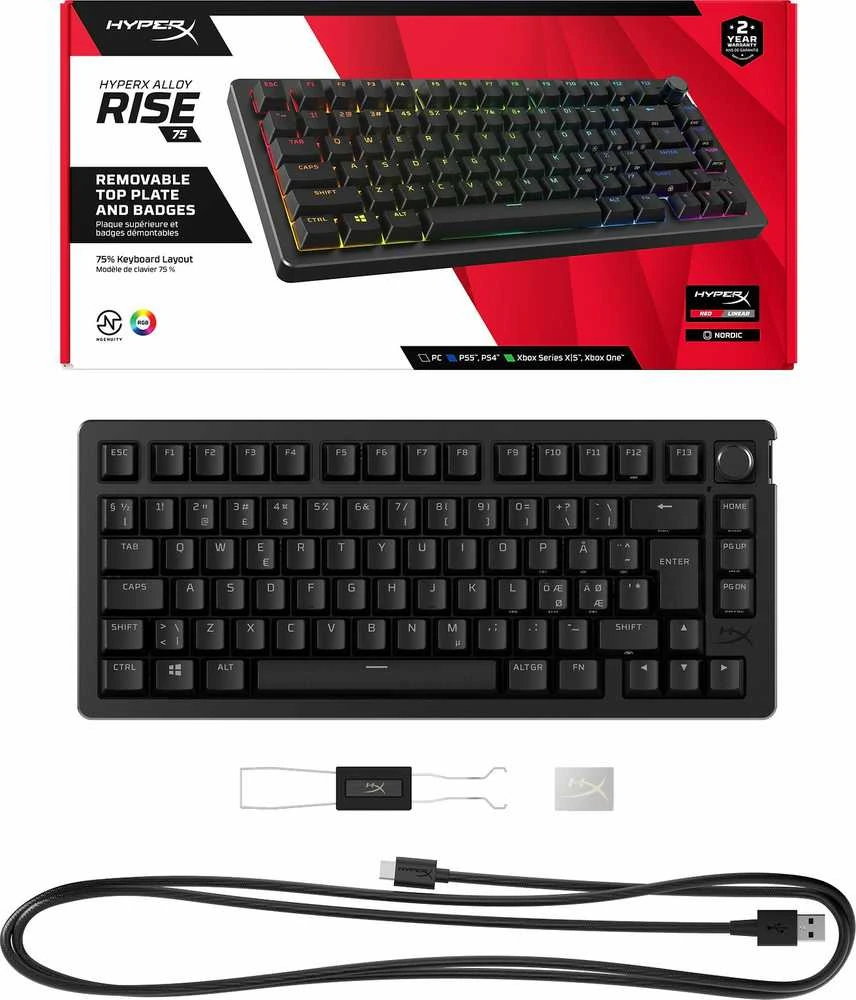Klaviatūra HyperX Alloy Rise 75 HyperX3 (7G7A4AA#ABA)