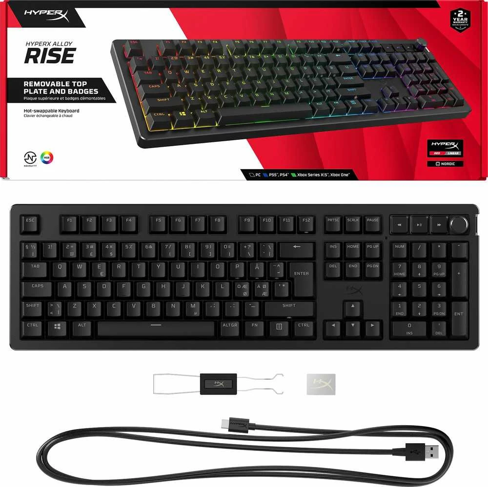 Klaviatūra HyperX Alloy Rise HyperX Raudona (7G7A3AA#ABA)