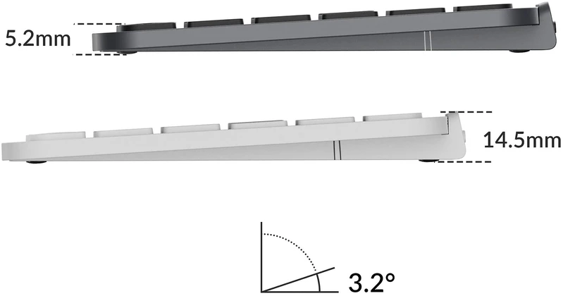 Klaviatūra „Keychron B6 Pro“ itin plonos belaidės ausinės, trijų režimų, dramblio kaulo baltos spalvos