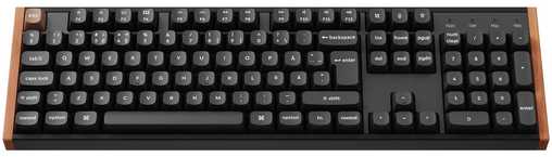 Klaviatūra Keychron K10 HE SE 100 % pelinäppäimistö, musta/puu