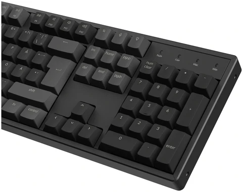 Klaviatūra Keychron K10v2 RGB aliuminio karšto keitimo QMK Keychron itin rudas