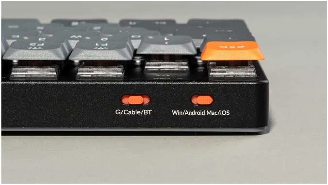 Klaviatūra Keychron K13 MAX belaidis trijų režimų karštojo keitimo QMK/VIA Gateron žemo profilio rudas