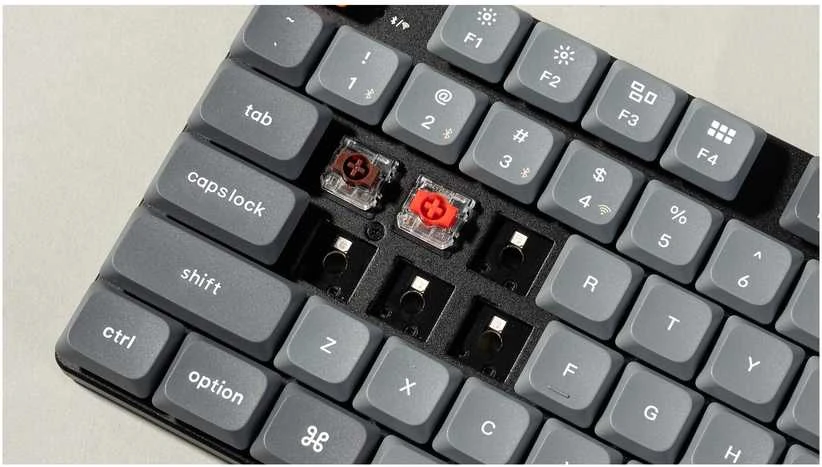 Klaviatūra Keychron K13 MAX belaidis trijų režimų karštojo keitimo QMK/VIA Gateron žemo profilio rudas
