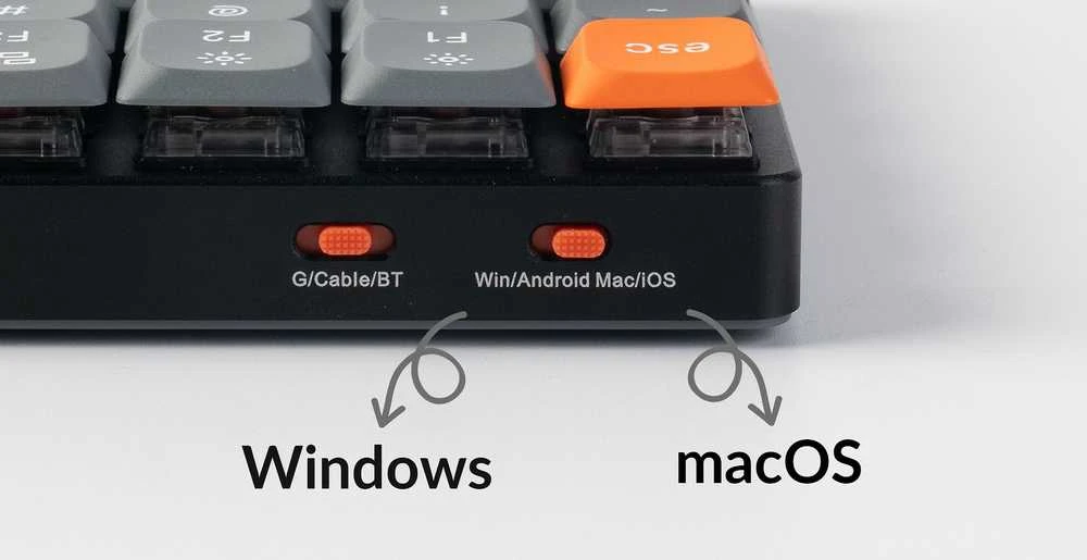 Klaviatūra Keychron K17 MAX Wireless TriMode Hot Swap QMK/VIA Gateron Low Profile Raudona