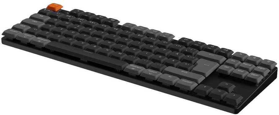 Klaviatūra Keychron K1v6 RGB Aliuminio Hot Swap QMK Keychron Low Profile 2.0 Raudona
