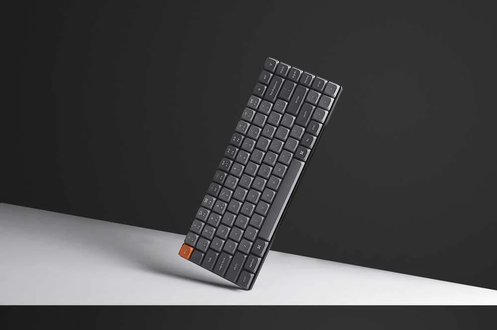 Keychron K3 Max Wireless (K3M-H3) - US išdėstymas - Hot-Swappable Low Profile Gateron Brown - Juodas (Juoda) Mechaninė Belaidė Žaidimų Klaviatūra