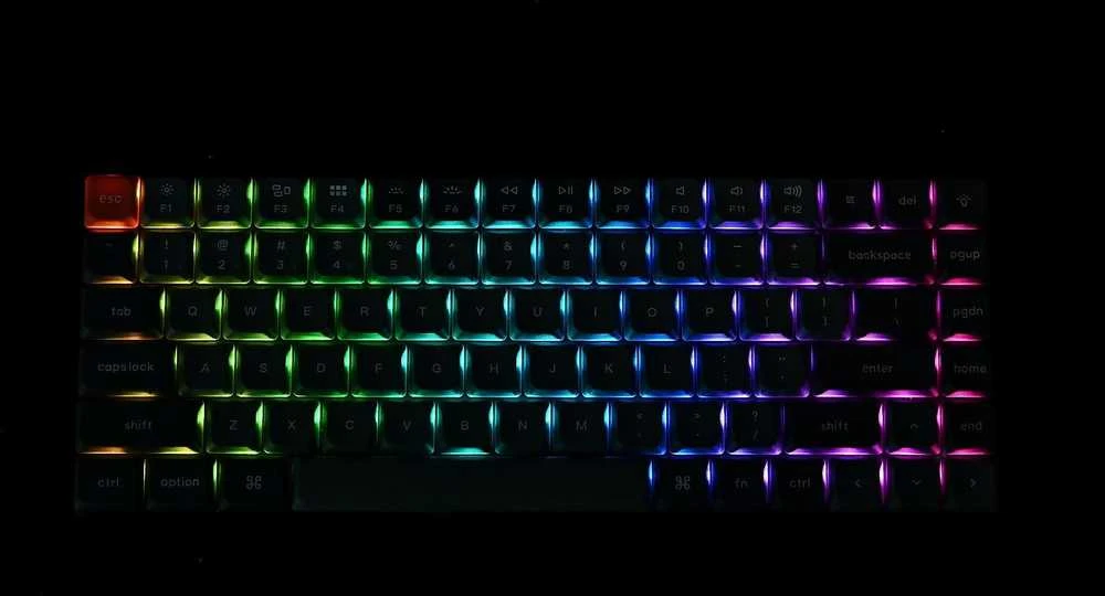 Keychron K3 Max Wireless (K3M-H3) - US išdėstymas - Hot-Swappable Low Profile Gateron Brown - Juodas (Juoda) Mechaninė Belaidė Žaidimų Klaviatūra