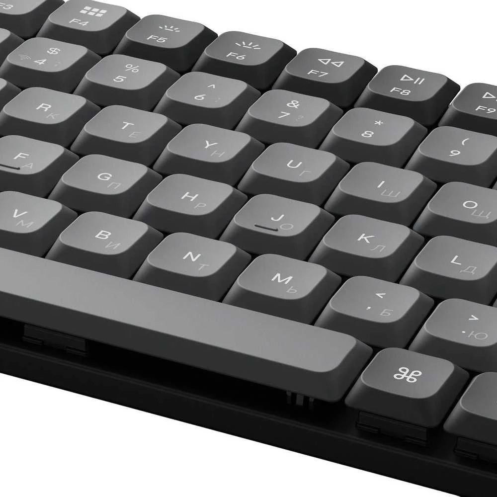 Keychron K3 Max Wireless (K3M-H3) - US išdėstymas - Hot-Swappable Low Profile Gateron Brown - Juodas (Juoda) Mechaninė Belaidė Žaidimų Klaviatūra