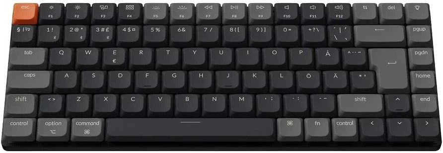 Keychron K3v3 RGB Hot Swap 75% Mechaninė klaviatūra, Keychron Low Profile 2.0 Raudona Switches
