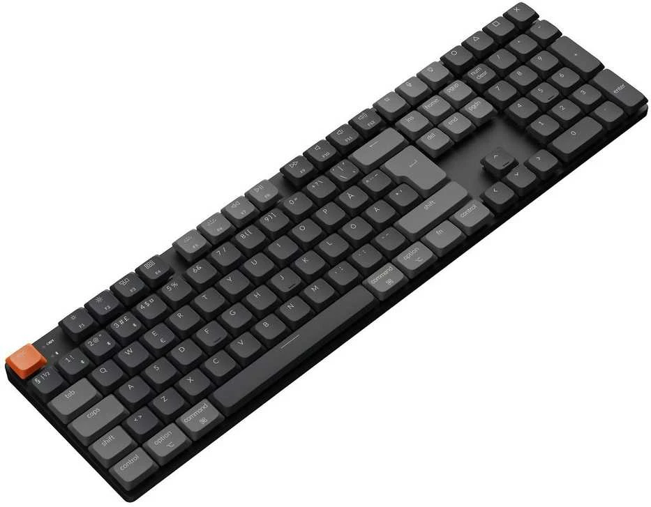 Klaviatūra Keychron K5v2 RGB Aliuminio Hot Swap QMK Keychron Low Profile 2.0 Raudona