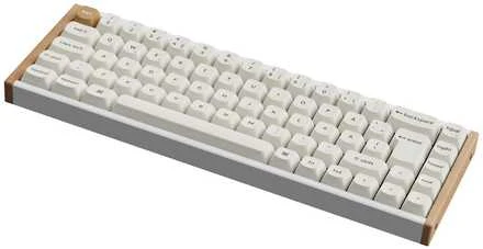 Klaviatūra Keychron K6 HE SE 65 % pelinäppäimistö, valkoinen/puu