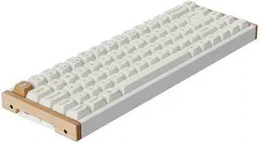 Klaviatūra Keychron K6 HE SE 65 % pelinäppäimistö, valkoinen/puu