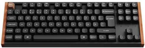 Klaviatūra Keychron K8 HE SE 80 % pelinäppäimistö, musta/puu