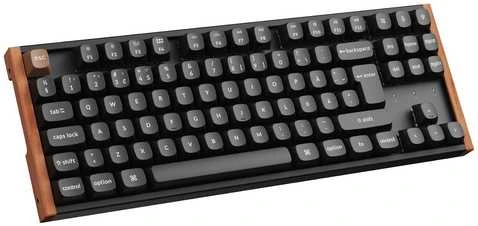 Klaviatūra Keychron K8 HE SE 80 % pelinäppäimistö, musta/puu
