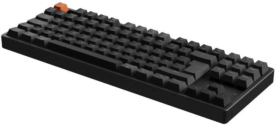 Klaviatūra Keychron K8 QMK, su laidu & Wireless, USB + RF belaidė + Bluetooth, Magnetic-mechaninė key switch, RGB LED, Juodas