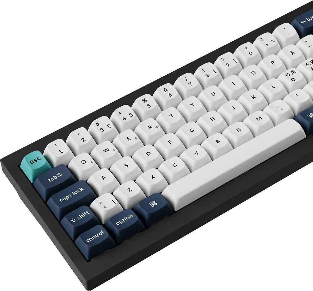 Klaviatūra Keychron Q2 Max, laidinis ir belaidis, USB + RF belaidis + „Bluetooth“, magnetinis-mechaninis rakto jungiklis, RGB LED, juodas, anglies pluošto