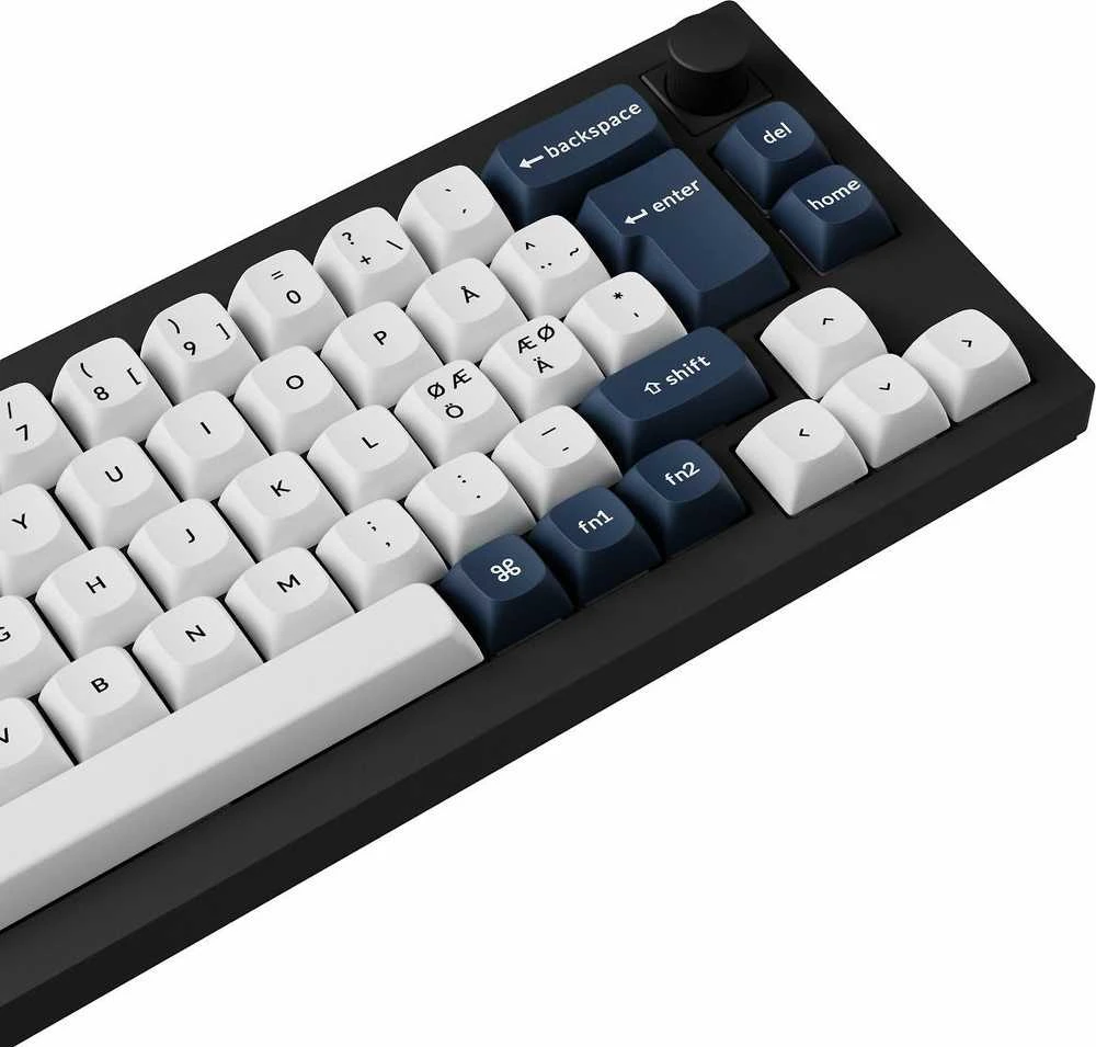 Klaviatūra Keychron Q2 Max, laidinis ir belaidis, USB + RF belaidis + „Bluetooth“, magnetinis-mechaninis rakto jungiklis, RGB LED, juodas, anglies pluošto