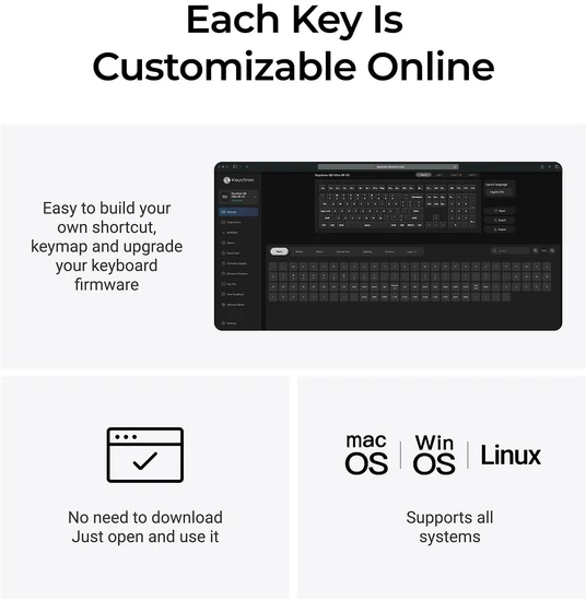 Klaviatūra Keychron Q5 Ultra 96% 8K Wireless Tri-Mode Juodas Keychron POM Brown