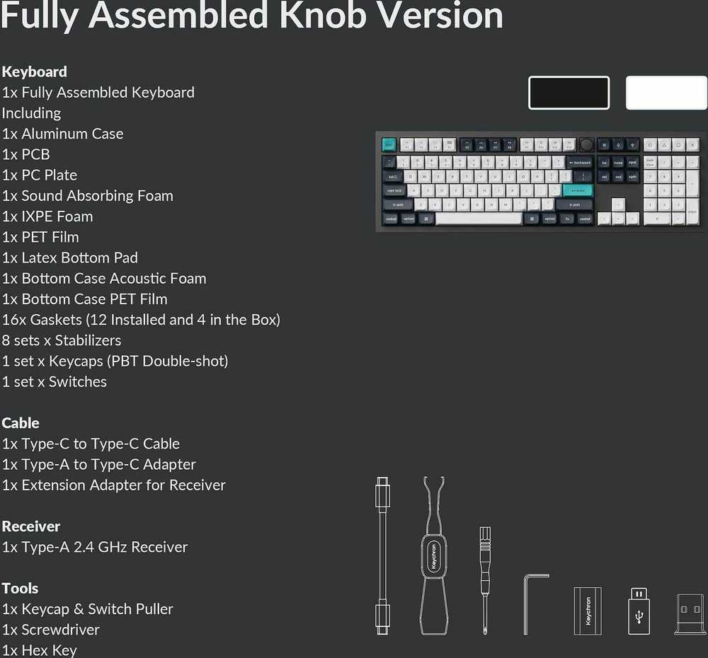Keychron Q6 Max 100% belaidė mechaninė klaviatūra (Q6M-M3)
