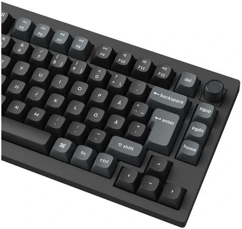 Klaviatūra Keychron V1 Ultra 75% 8K Wireless Tri-Mode Juodas Keychron POM Brown