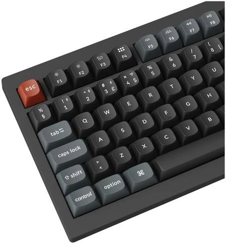 Klaviatūra Keychron V1 Ultra 75% 8K Wireless Tri-Mode Juodas Keychron POM Brown