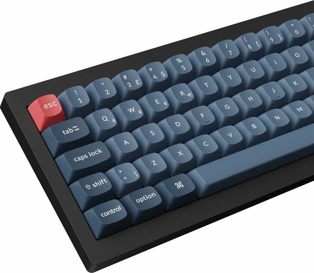Klaviatūra Keychron V2 MAX 65% rankenėlės belaidis trijų režimų QMK/VIA Gateron Jupiter rudas jungiklis anglies juodumo