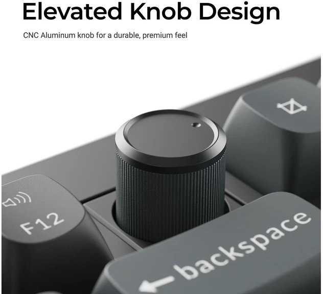Klaviatūra Keychron V3 Ultra 80% 8K Wireless Tri-Mode Juodas Keychron POM Brown