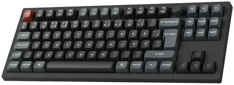 Klaviatūra Keychron V3 Ultra 80% 8K Wireless Tri-Mode Juodas Keychron POM Raudona