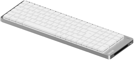 Klaviatūra Lofree Flow 2 100 Kailh Void Silent Linear mekaaninen näppäimistö, valkoinen