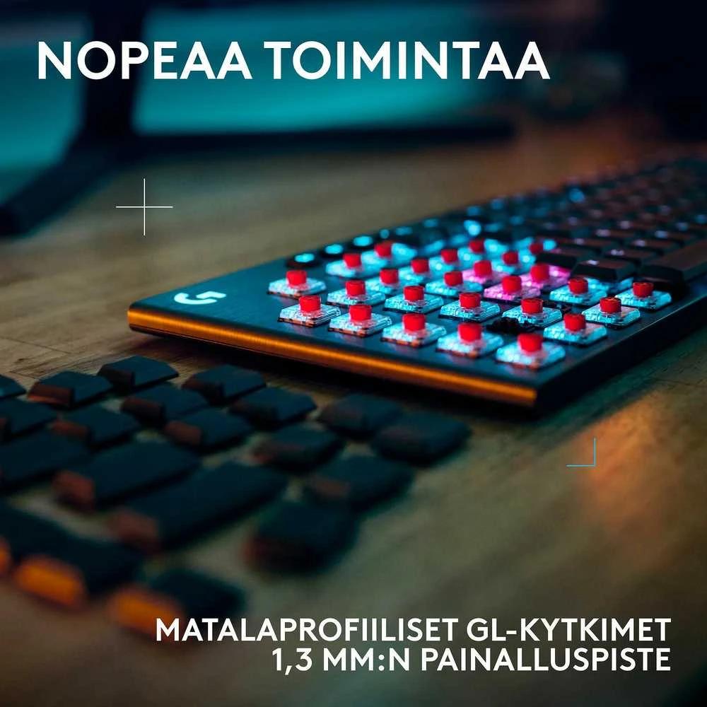 Klaviatūra Logitech G915 X LIGHTSPEED - belaidė G KB- Juodas-PAN-EMEA28I-935