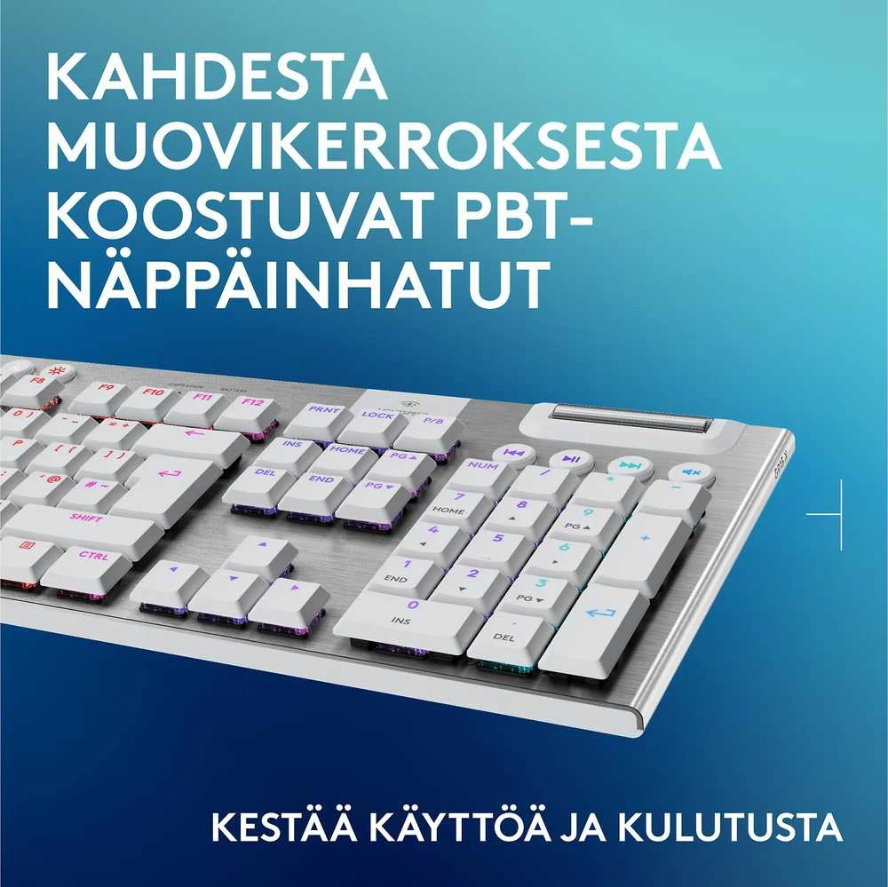„Logitech“ – „G915 X LIGHTSPEED“ žemo profilio belaidė žaidimų klaviatūra