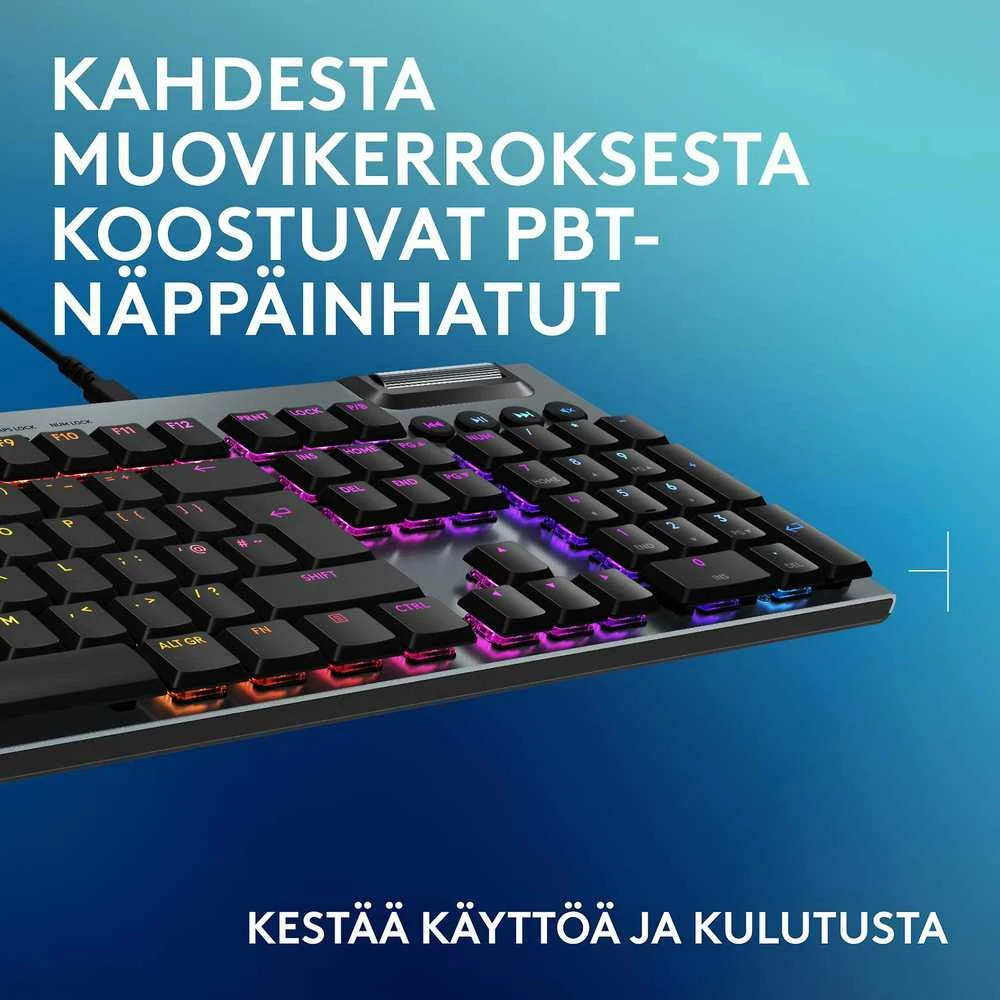 Klaviatūra Logitech G915 X su laidu G KB/Juodas - PAN - EMEA28I-935