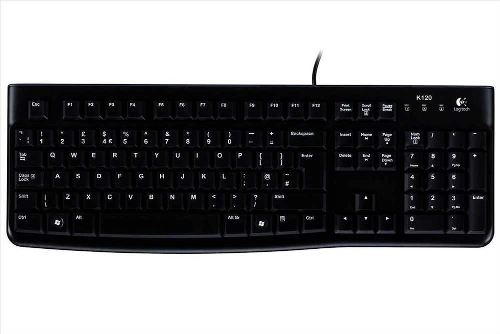 Klaviatūra Logitech K120 UK Juodas