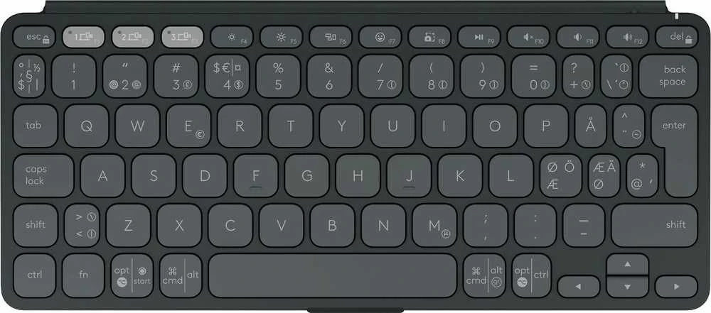 „Logitech Keys-To-Go 2“ nešiojama belaidė klaviatūra planšetiniams kompiuteriams – Šiaurės šalių kalbomis