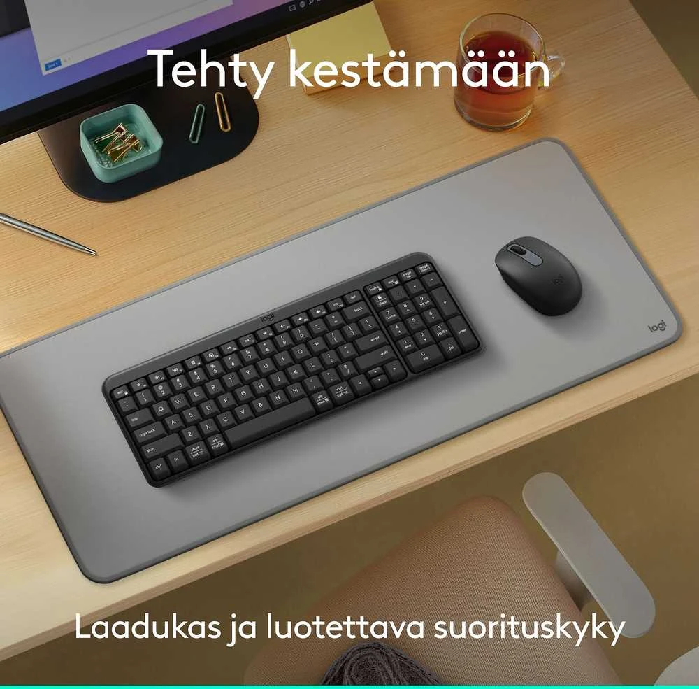 Klaviatūra Logitech MK250 näppäimistö ja hiiri