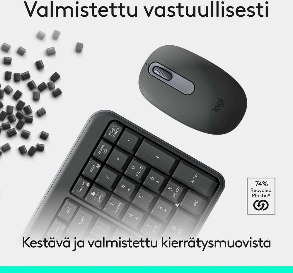 Klaviatūra Logitech MK250 näppäimistö ja hiiri