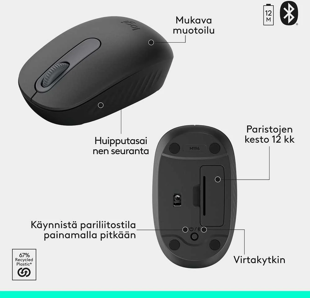 Klaviatūra Logitech MK250 näppäimistö ja hiiri