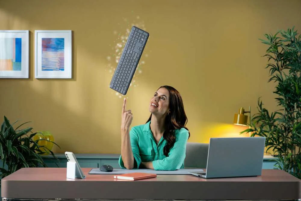 „Logitech Signature Slim“ belaidė klaviatūra ir pelė, MK950, grafitas, Nordic, belaidė