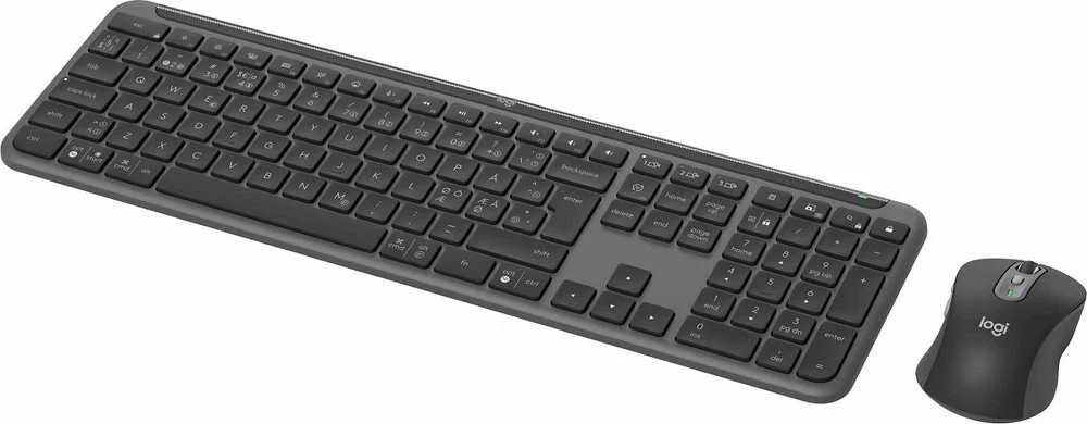 „Logitech Signature Slim“ belaidė klaviatūra ir pelė, MK950, grafitas, Nordic, belaidė