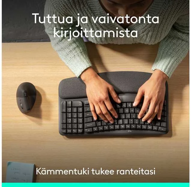 Logitech Wave & Lift Combo belaidės klaviatūros ir pelės rinkinys | 920-013633