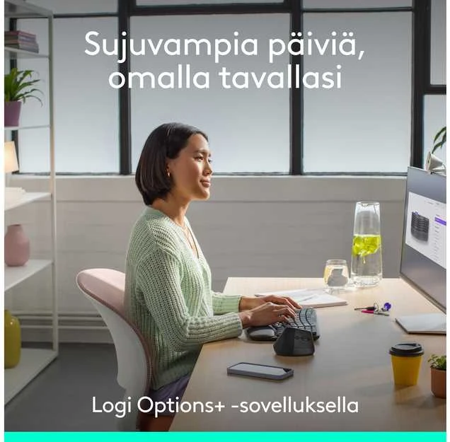 Logitech Wave & Lift Combo belaidės klaviatūros ir pelės rinkinys | 920-013633