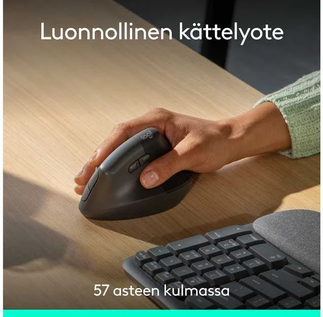 Logitech Wave & Lift Combo belaidės klaviatūros ir pelės rinkinys | 920-013633