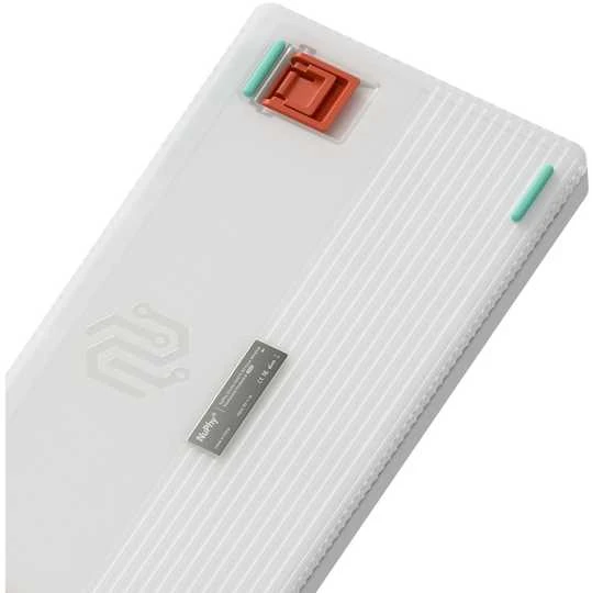 Klaviatūra NuPhy Halo96 V2 mekaaninen näppäimistö, Ionic Baltas, Raspberry-kytkimet