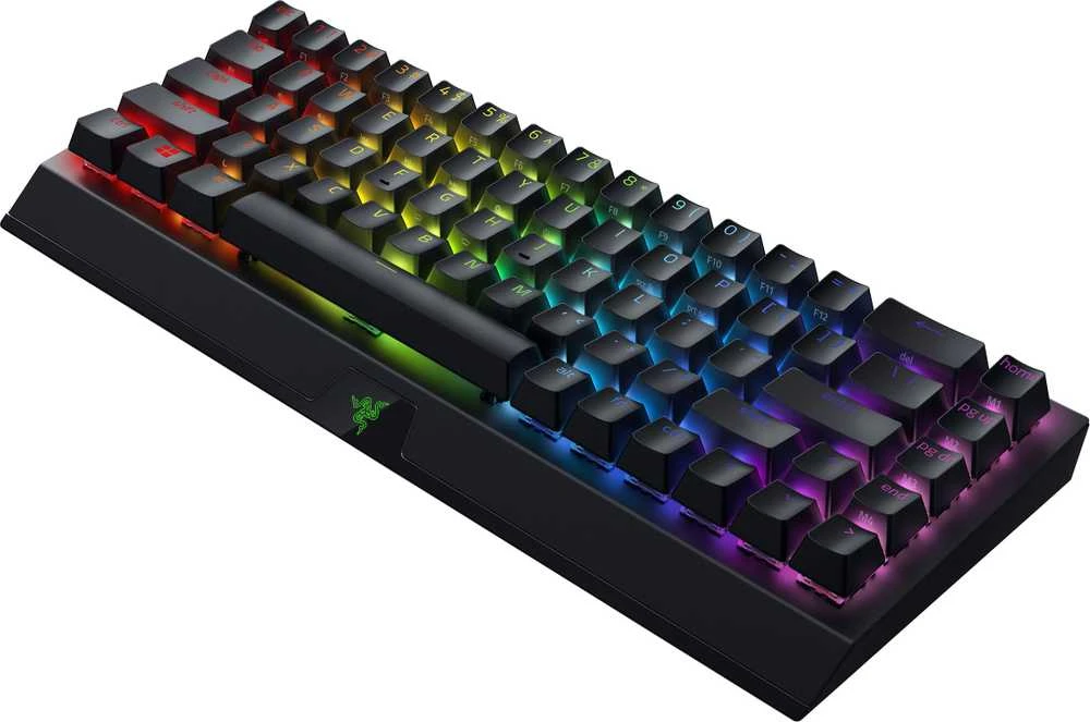 Belaidė 65% Klaviatūra Razer BlackWidow V3 Mini HyperSpeed su Razer Chroma RGB, Yellow Switch, Nordic išdėstymas